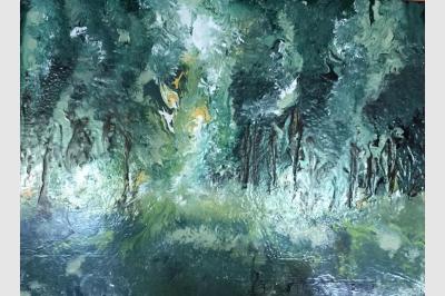 SOUSBOIS laque sur toile (81x60) 365€