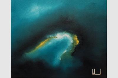 CAVERNE Laque sur toile (60x90) not sold
