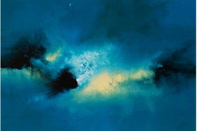 POESIE  Laque sur toile (60x90) not sold