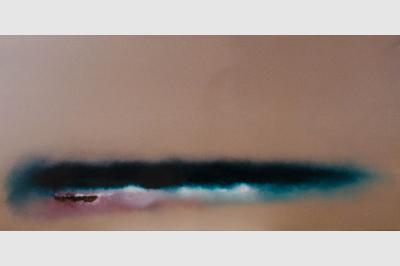COUTEAU Laque sur toile (30x90) not sold