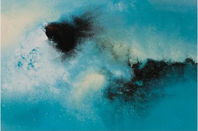 DECHIRURE Laque sur toile (50x99) not sold