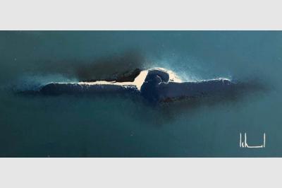 EPERON Laque sur toile (30x60) not sold