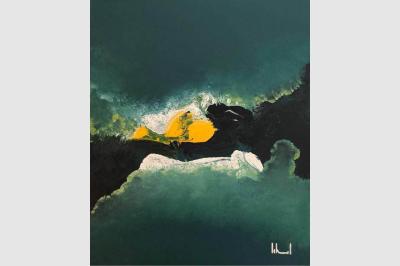 PASSAGE Laque sur toile (46x55) not sold