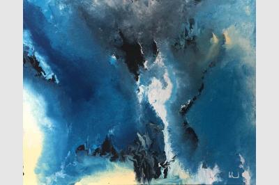 POSEIDON Laque sur toile (65x81) 400€