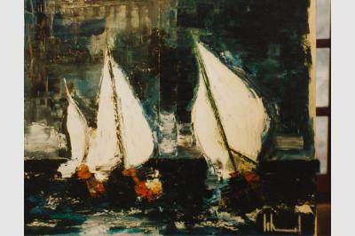 NOCTURNES spatule sur toile (40x60)not sold