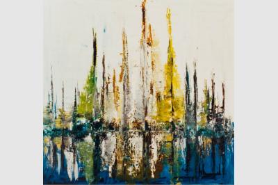 REVE DE VOILE spatule sur toile (40x50) not sold
