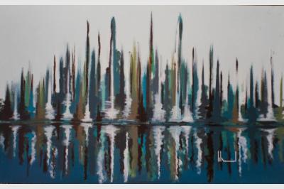 REFLETS huile sur toile (90x60) not sold
