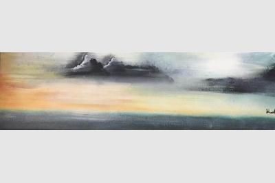 AURORE laque sur toile !40x130) not sold