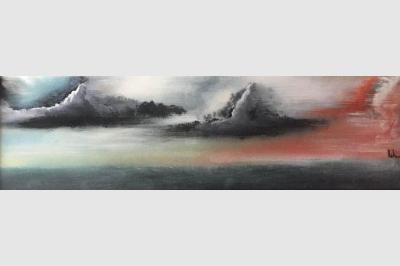 CREPUSCULE laque sur toile not sold