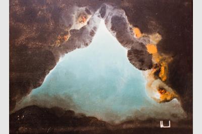 SPONGILLE laque sur bois (50x90) not sold