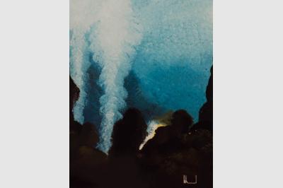 LAVE laque sur toile(90x120)not sold
