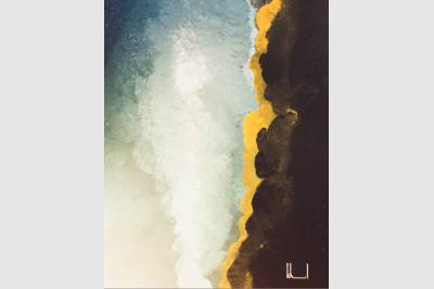 FALAISE laque sur toile(50x70)not sold