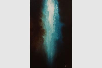CREVASSE laque sur toile(40x90)not sold