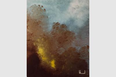 THYMOSIA laque sur toile(60x90)not sold