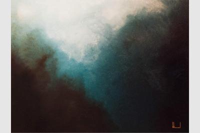 VERS LA LUMIERE laque sur toile(60x90)not sold