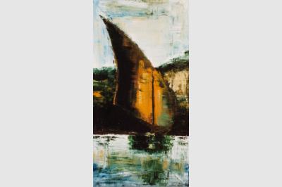 FELOUQUE laque sur toile (35x60) 160€