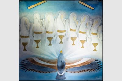 LES 7 COUPES DE LA COLERE DE DIEU (1mx1m) 300€