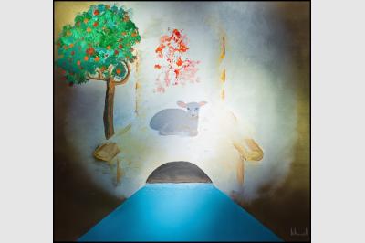 LA VICTOIRE DE L'AGNEAU (1mx1m) 300€